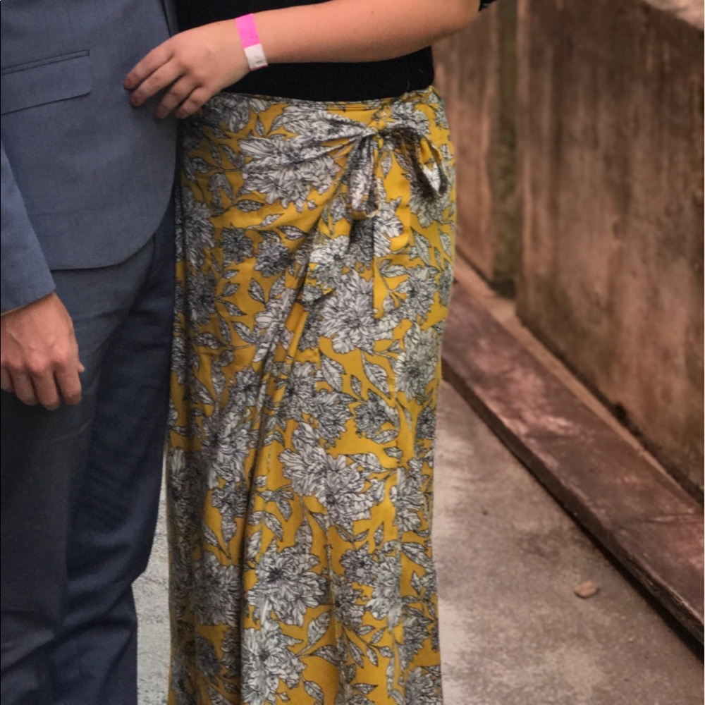 Maxi wrap skirt